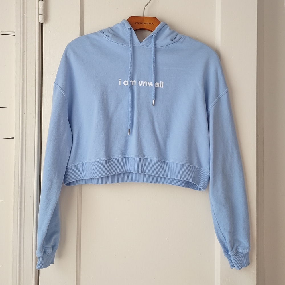 Call Her Daddy I Am Unwell Cropped Hoodie
